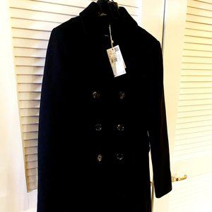 MANGO - NEW W/T  Wool Double-Breasted Coat